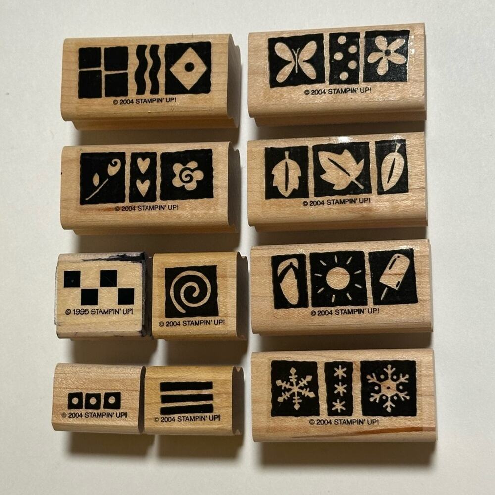 Stampin' Up! Wood Mounted Rubber Stamp Set
